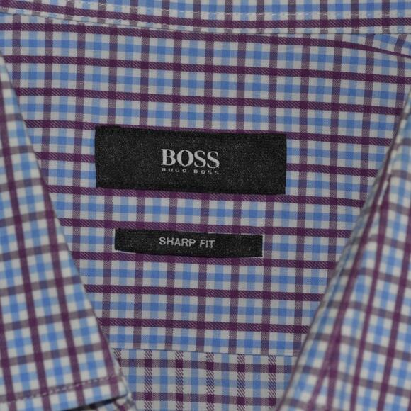 Hugo Boss Button Down Shirt Plaid Size L - Picture 3 of 4